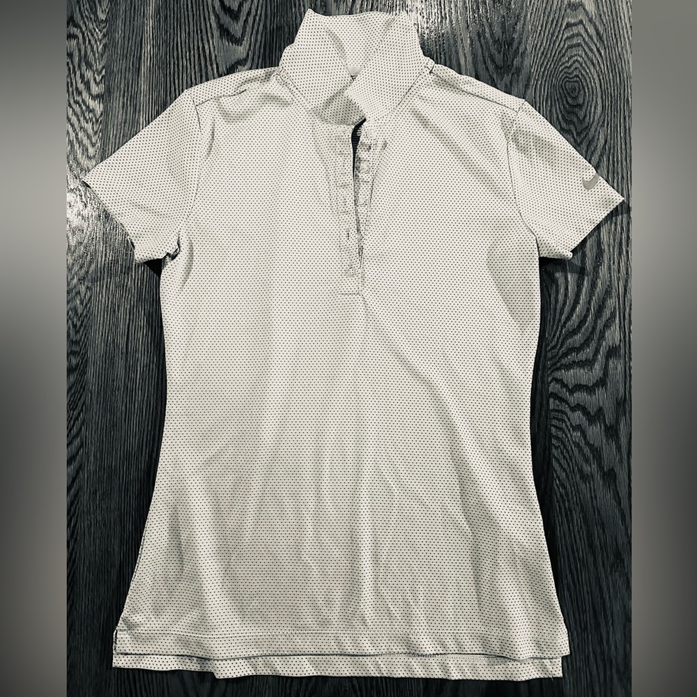 Black & White Nike Golf Polka Dot Shirt